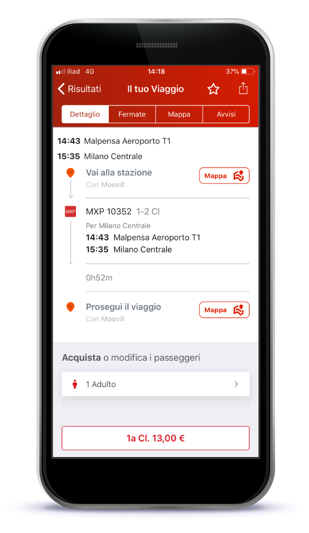 trenord app step 2