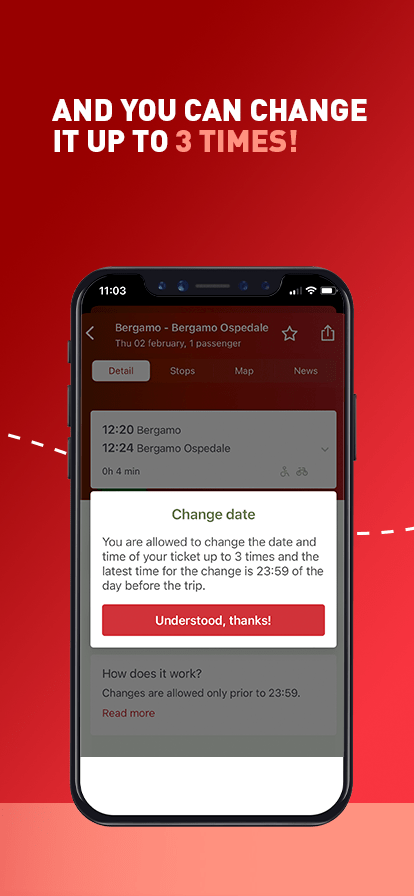 New features for the app  - date change| Malpensa Express